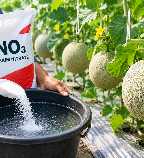 Manfaat KNO3 untuk Tanaman Melon agar Buah Lebih Manis dan Berkualitas